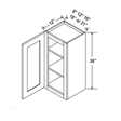 36 inch Wall Cabinet - 18W x 36H x 12D - Aria Shaker Espresso - BUILDMYPLACE