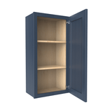 36 inch Wall Cabinet - 18W x 36H x 12D - Blue Shaker Cabinet - BUILDMYPLACE