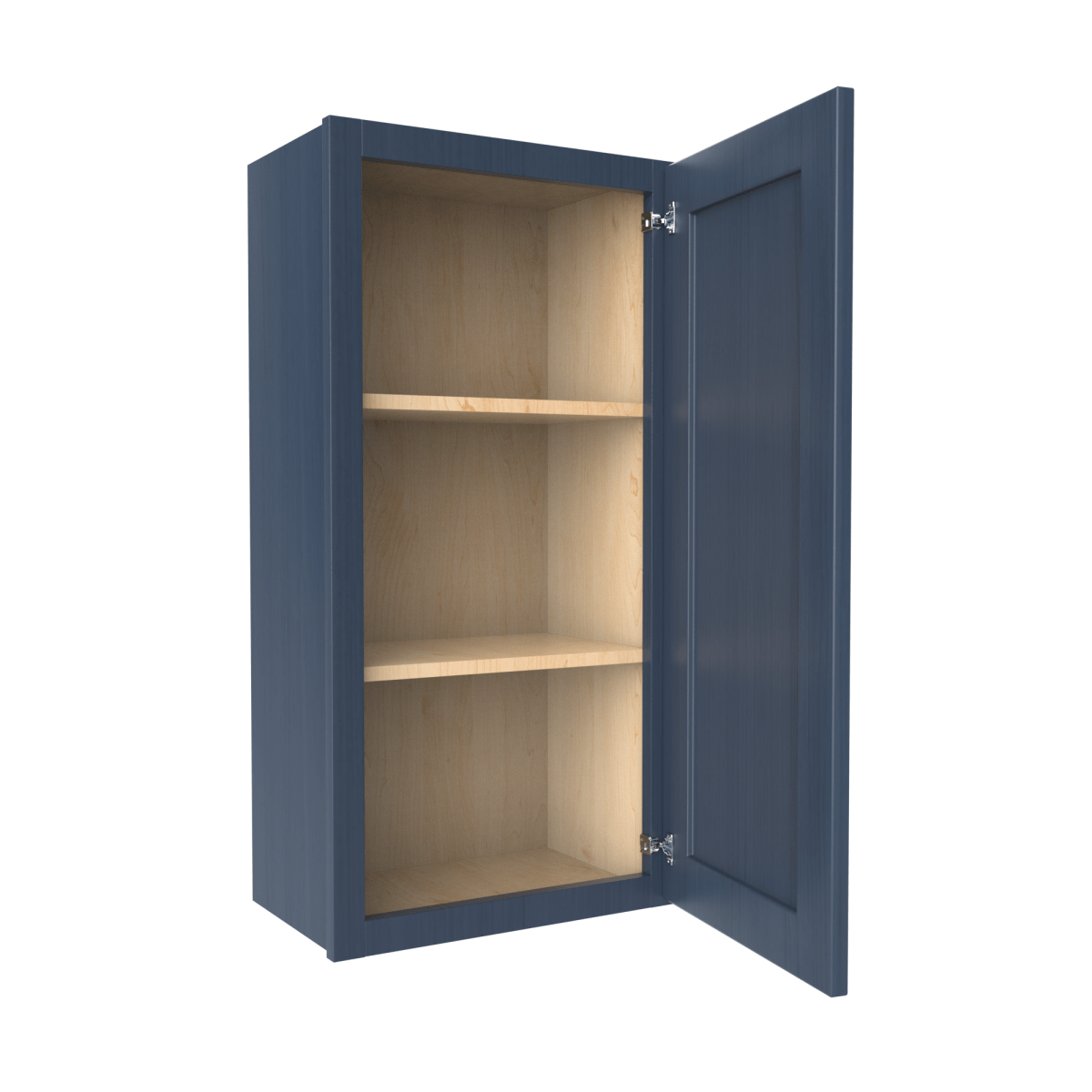 36 inch Wall Cabinet - 18W x 36H x 12D - Blue Shaker Cabinet - RTA - BUILDMYPLACE