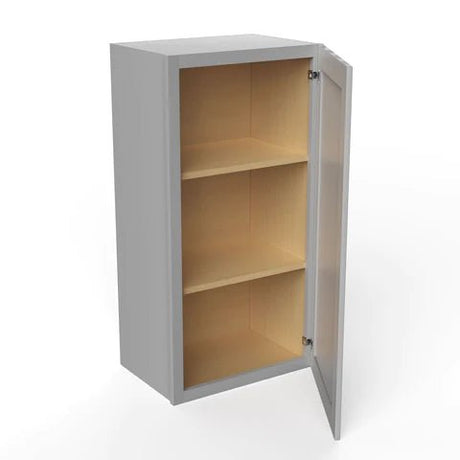 36 inch Wall Cabinet - 18W x 36H x 12D - Grey Shaker Cabinet - BUILDMYPLACE