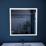 36" x 36" LED Bathroom Lighted Mirror & Defogger On/Off Touch Switch and CCT Changeable with Remembrance, Window Style - BUILDMYPLACE