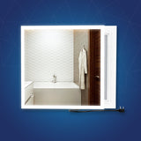 36" x 36" LED Bathroom Lighted Mirror & Defogger On/Off Touch Switch and CCT Changeable with Remembrance, Window Style - BUILDMYPLACE