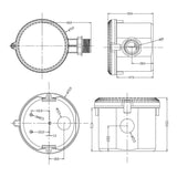 360° 3 Step Dimming Motion & Daylight Sensor for Linear High bay - 49ft max height - Frosted - BUILDMYPLACE