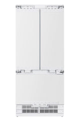 36 in. Width 19 6 cu. ft. French Door Built In Refrigerator in Custom Panel Ready Counter Depth