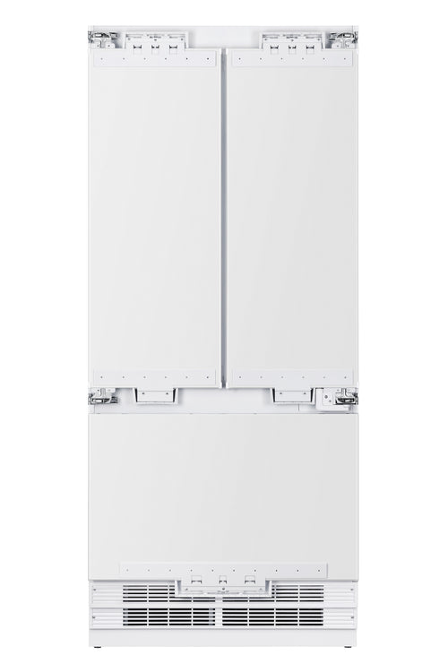 36 in. Width 19 6 cu. ft. French Door Built In Refrigerator in Custom Panel Ready Counter Depth