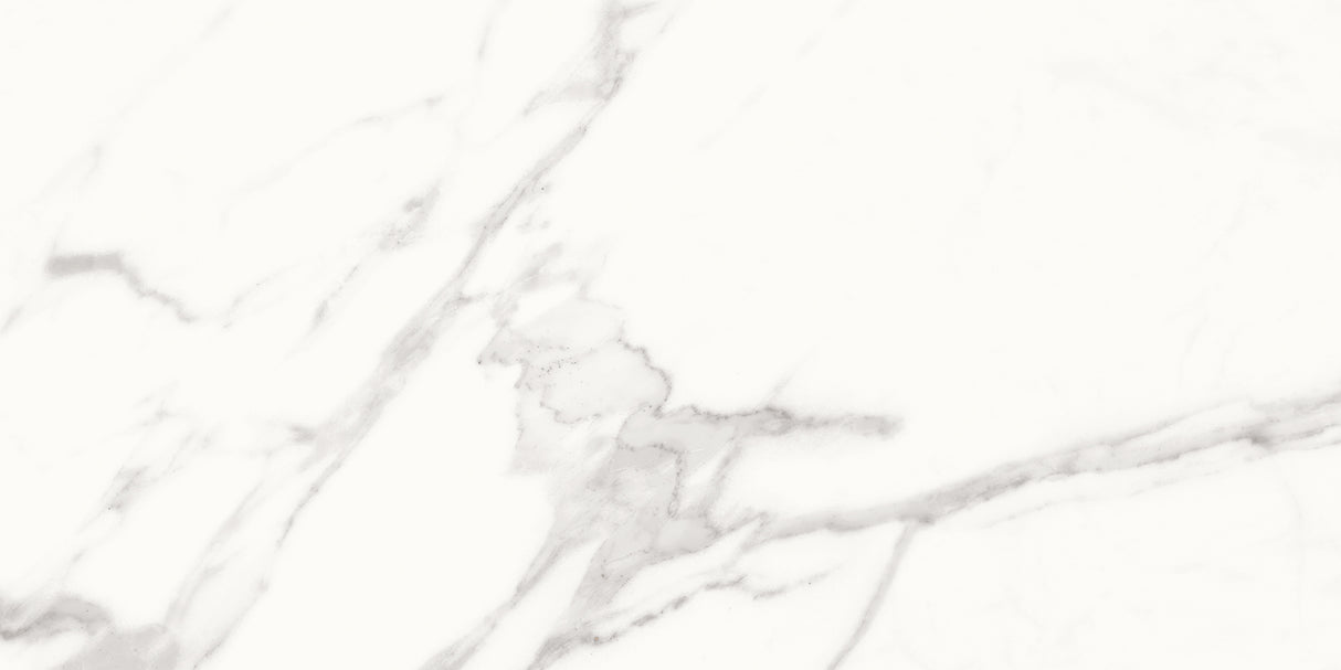 Statuario Vivian 12 in. x 24 in. x 8.5 mm Matt Porcelain Floor and Wall Tile, Marble Look (15.50 sq. ft./Case & 8 PCS/Case)