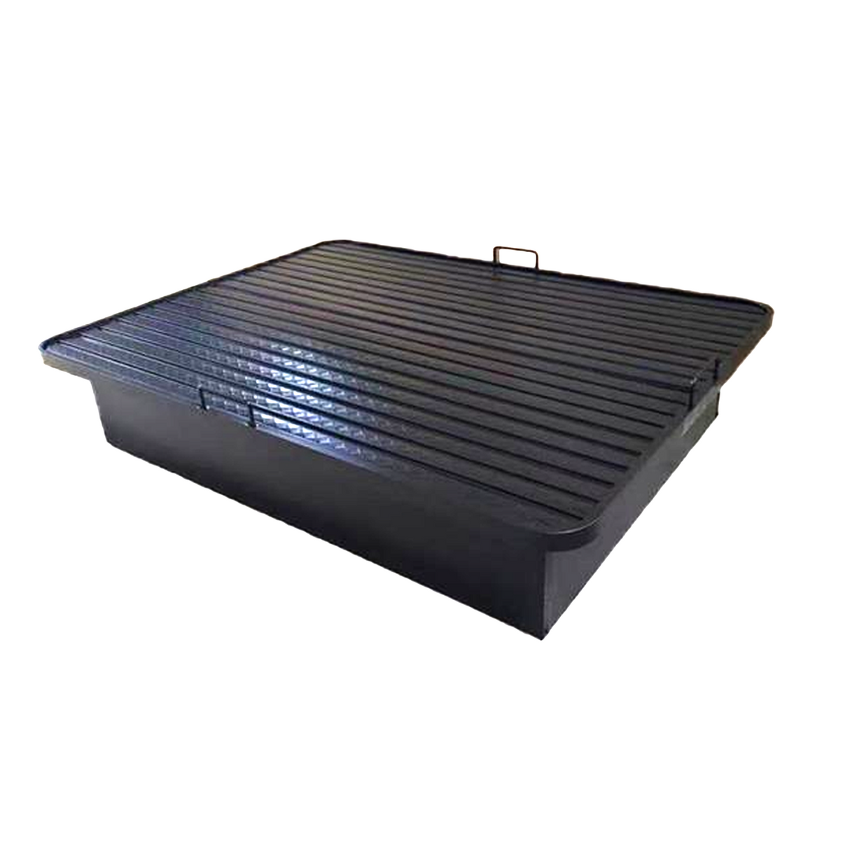 King Metal Bed Frame - 80 X 76 X 17 Inch Black Color Steel with Powder Coated Frame - 66 KG