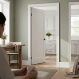 Ivanees 1-Panel Hollow Core Molded Shaker Door Slab - Madison 80 Inch Height