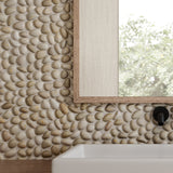 Zen Fiji Cream Natural Pebble Mosaic