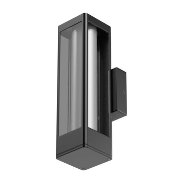 LED Outdoor Wall Sconce, Matte Black Finish, 12W, ETL Listed - Wet Location, Dimmable