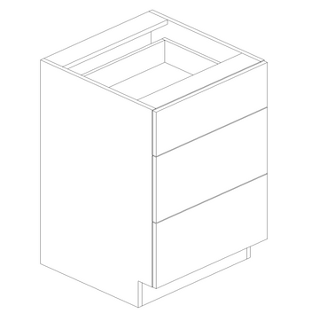 Avalon Ashen - 3 Drawer Base Cabinet - 21
