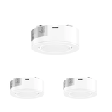 3Pc Hardwired Under Cabinet Puck Lighting Kit - 3x3.5 Watts - 420 Lumens - White Trim - BUILDMYPLACE