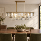 12-Light Pendant Chandelier, E12 Base, 60W Max Per Socket, 17.5-Inch Depth