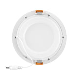 4" 9W LED Slim Panel Recessed Ceiling Light CCT Changeable 2700k 3000K 3500K 4000K 5000K, with Junction Box, Round - BUILDMYPLACE