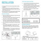 4" 9W LED Slim Panel Recessed Ceiling Light CCT Changeable 2700K 3000K 3500K 4000K 5000K, with Junction Box, Square - BUILDMYPLACE