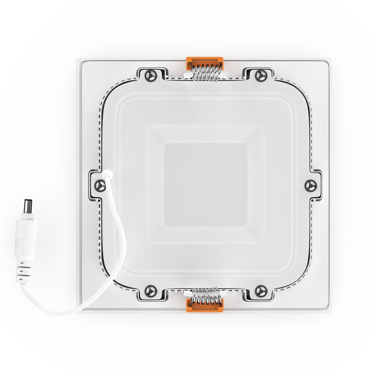 4" 9W LED Slim Panel Recessed Ceiling Light CCT Changeable 2700K 3000K 3500K 4000K 5000K, with Junction Box, Square - BUILDMYPLACE