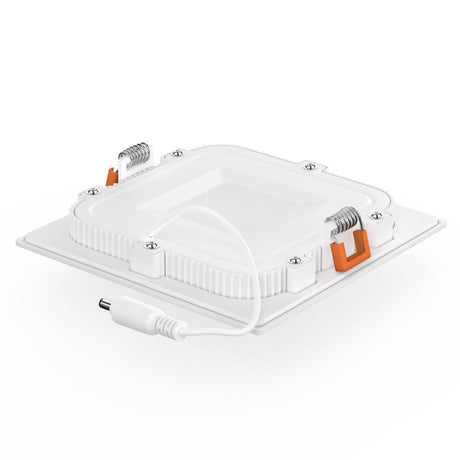 4" 9W LED Slim Panel Recessed Ceiling Light CCT Changeable 2700K 3000K 3500K 4000K 5000K, with Junction Box, Square - BUILDMYPLACE