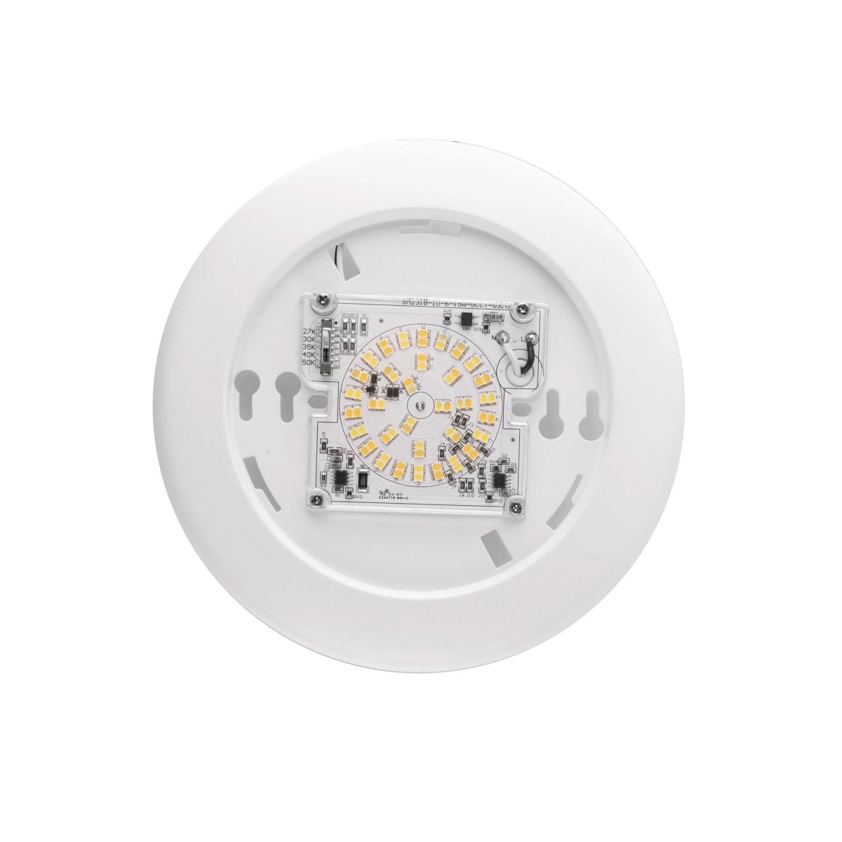 4 Inch LED Disk Downlight, 10W, 5CCT Changeable:2700K/3000K/3500K/4000K/5000K, 120V AC, Damp Rated - BUILDMYPLACE