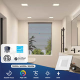 4 Inch LED Recessed Lighting, 9W, Square, Triac Dimming, ETL and Energy Star Listed, Recessed Downlights For Kitchens, Family Room, Closets, Hallways, Doorways, Basement - BUILDMYPLACE