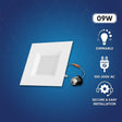 4 Inch LED Recessed Lighting, 9W, Square, Triac Dimming, ETL and Energy Star Listed, Recessed Downlights For Kitchens, Family Room, Closets, Hallways, Doorways, Basement - BUILDMYPLACE