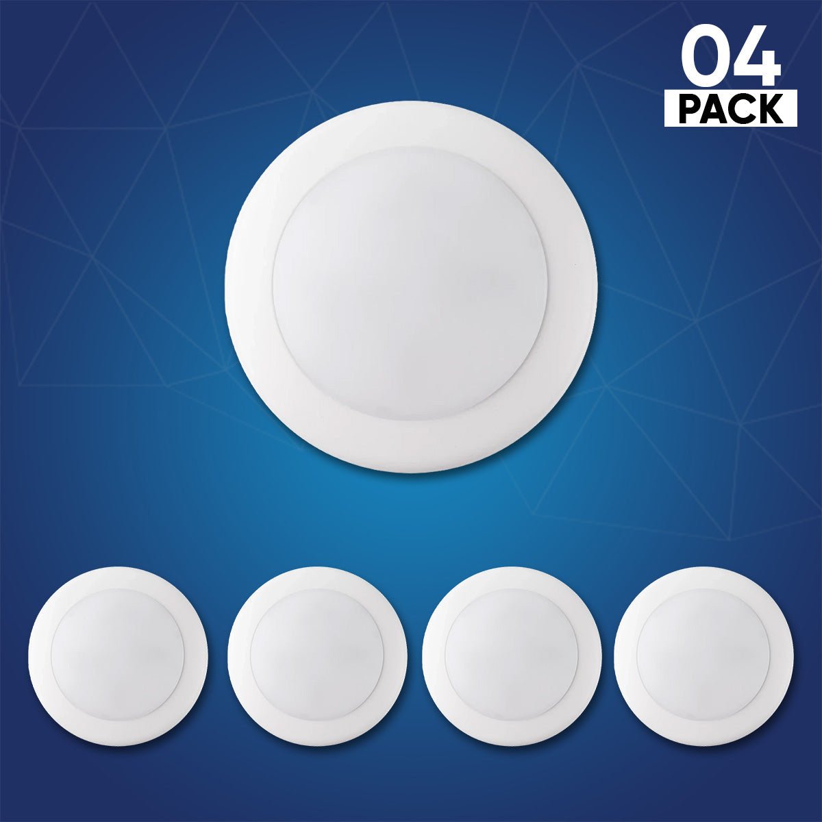 4 Inch Ultra Thin LED Downlights, 10W, Round, Surface Mount Disk Light, Dimming, ETL and Energy Star Listed, Recessed Downlights For Entrances, Living Rooms, Dens - BUILDMYPLACE