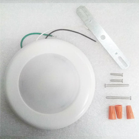4 Inch Ultra Thin LED Downlights, 10W, Round, Surface Mount Disk Light, Dimming, ETL and Energy Star Listed, Recessed Downlights For Entrances, Living Rooms, Dens - BUILDMYPLACE