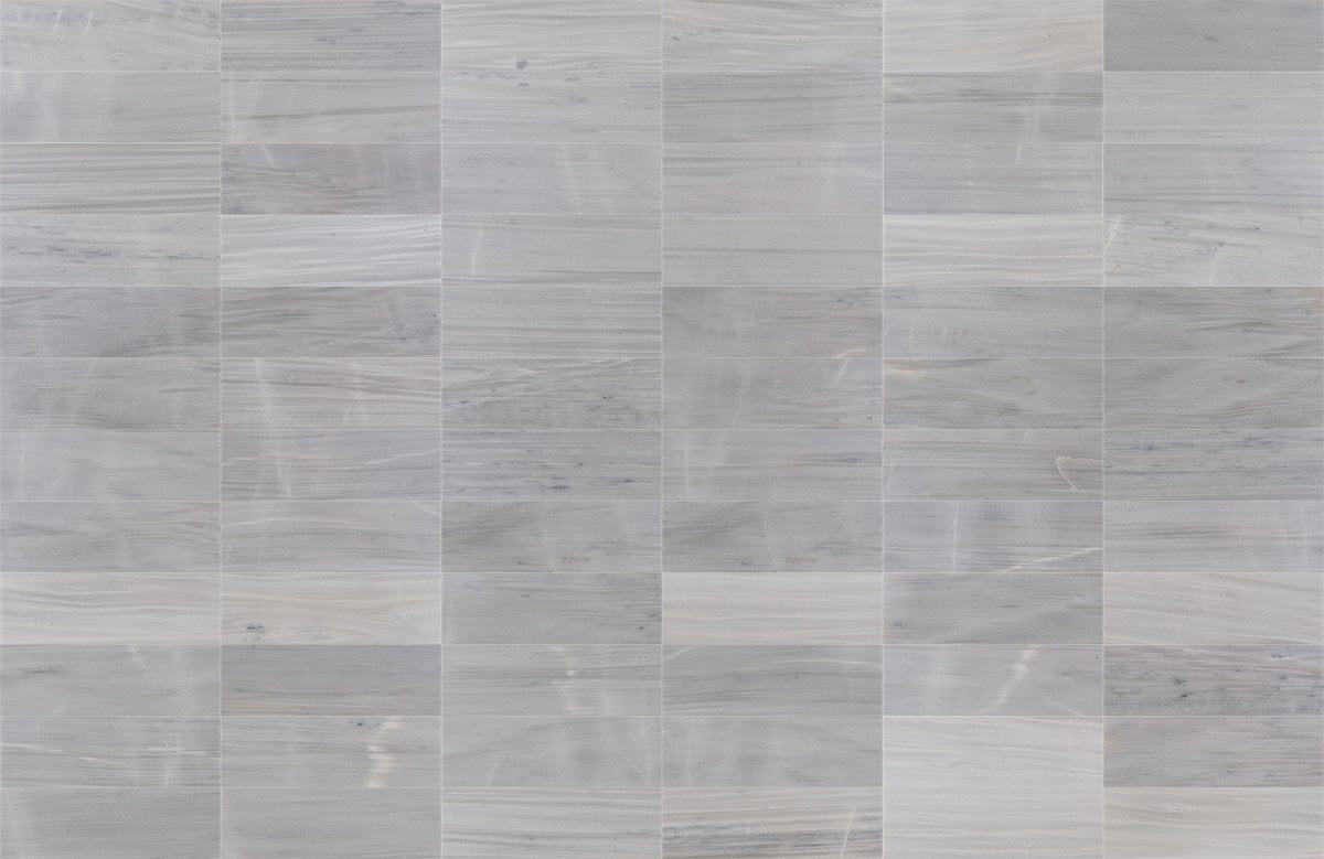 4 X 12 in. Iceburg Wood Gray Polished Marble Tile - BUILDMYPLACE