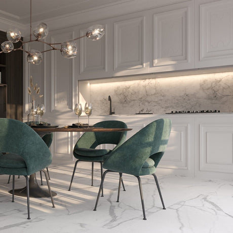 4 X 12 In La Marca Statuario Honed Rectified Glazed Porcelain - BUILDMYPLACE