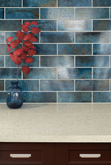 4" X 12" Marza Cobalt Glossy Blue Subway Tile (11.33SQ FT/CTN) - BUILDMYPLACE