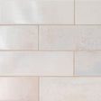 4" X 12" Marza Pearl Glossy Creamy White Subway Tile (11.33SQ FT/CTN) - BUILDMYPLACE