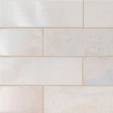 4" X 12" Marza Pearl Glossy Creamy White Subway Tile (11.33SQ FT/CTN) - BUILDMYPLACE