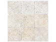 4 X 4 In Ivory Tumbled Travertine - BUILDMYPLACE