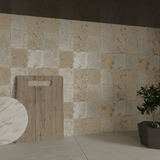 4 X 4 In Picasso Tumbled Travertine - BUILDMYPLACE