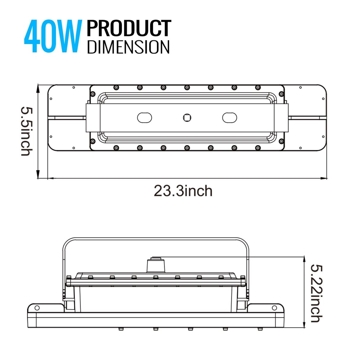 40 Watt 4FT LED Explosion Proof Linear Light, I Series, Non Dimmable, 5000K, 5400LM, AC100 - 277V, IP66, Hazardous Location Lighting Fixtures - BUILDMYPLACE