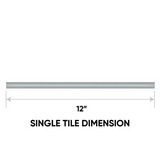 12 in. Soho Cloud Blue Glossy Glazed Ceramic Quarter Round Trim