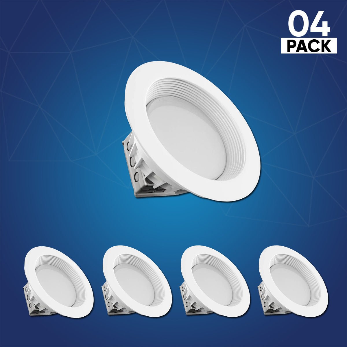 40W 10 Inch Commercial LED Recessed Lighting: 3000LM, 5000K Daylight, Junction Box, Dimmable, ETL & Energy Star Listed - BUILDMYPLACE