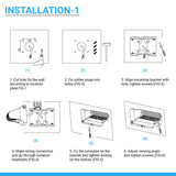 40W Rotatable LED Wall Pack Lights - Bronze - 5700K - 5,341 Lumens - DLC Qualified Outdoor Wall Light Fixture - BUILDMYPLACE