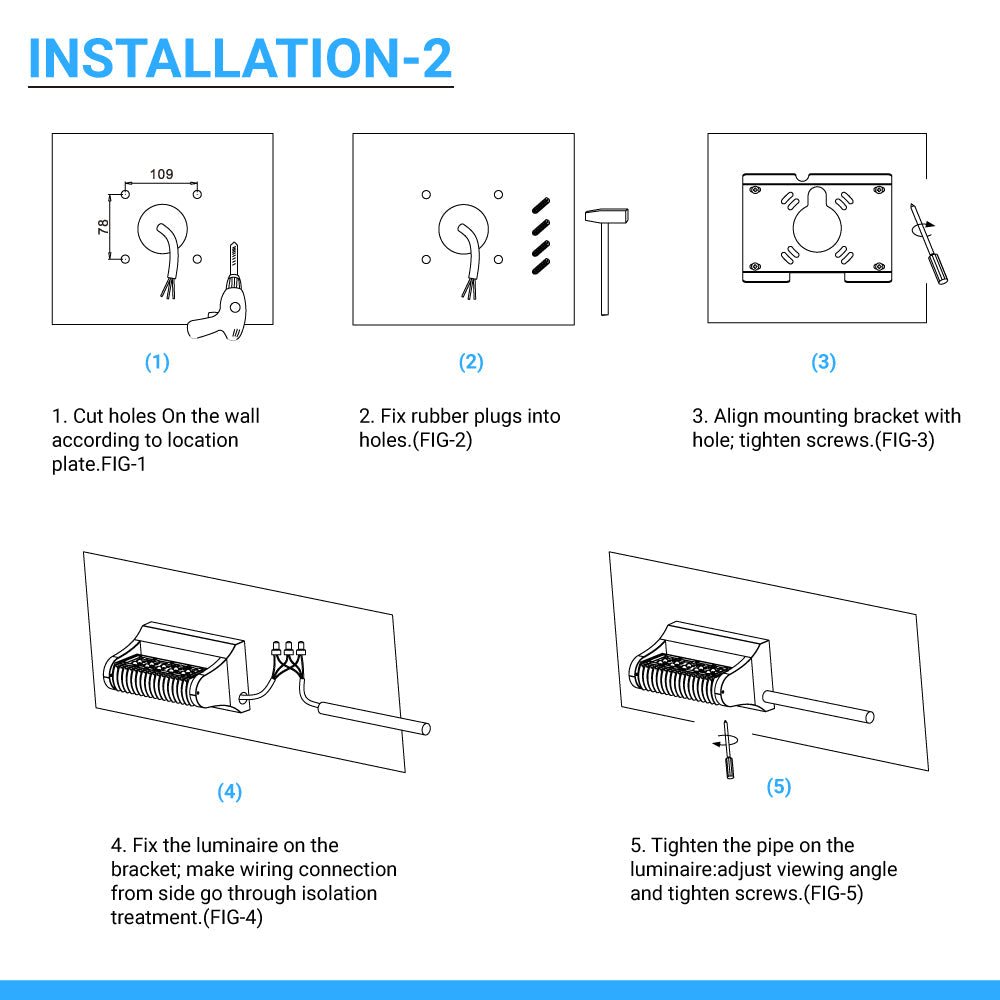 40W Rotatable LED Wall Pack Lights - Bronze - 5700K - 5,341 Lumens - DLC Qualified Outdoor Wall Light Fixture - BUILDMYPLACE