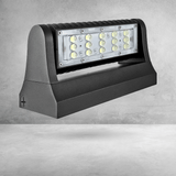 40W Rotatable LED Wall Pack Lights - Bronze - 5700K - 5,341 Lumens - DLC Qualified Outdoor Wall Light Fixture - BUILDMYPLACE