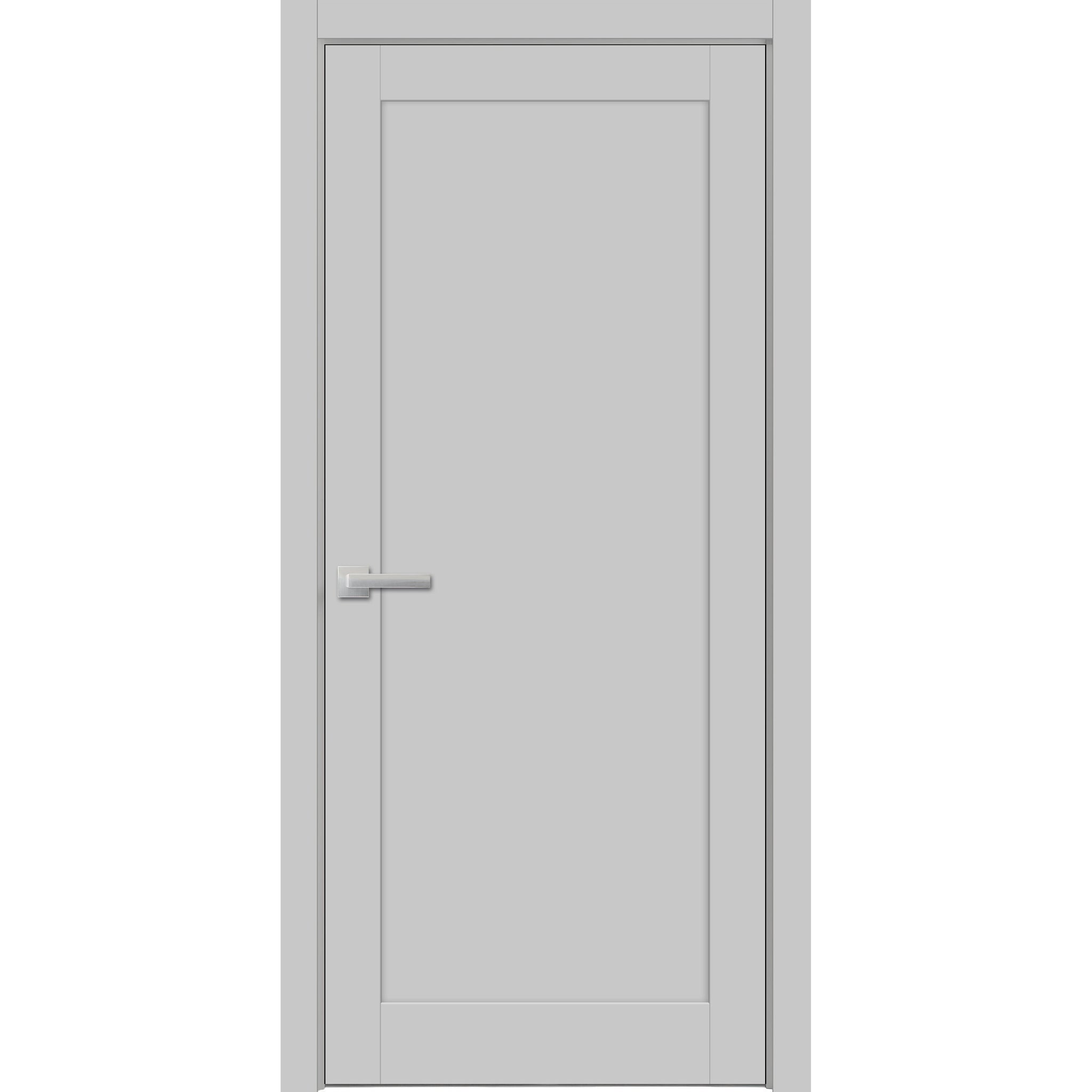 Pantry Kitchen Lite Door Hardware | Quadro 4111 Matte Grey | Single Panel Frame Trims | Bathroom Bedroom Sturdy Doors