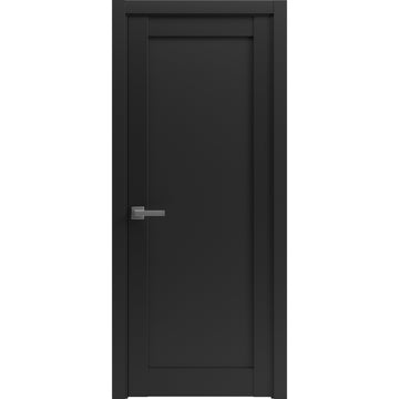 Pantry Kitchen Lite Door Hardware | Quadro 4111 Matte Black | Single Panel Frame Trims | Bathroom Bedroom Sturdy Doors