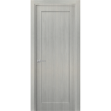 Pantry Kitchen Door with Hardware | Quadro 4111 Grey Ash | Single Panel Frame Trims | Bathroom Bedroom Sturdy Doors