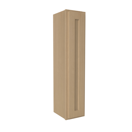 42 Inch High Single door Wall Cabinet - Luxor Harvest - RTA, 9W x 42H x 12d - BUILDMYPLACE