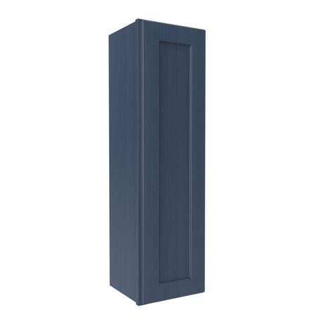 42 inch Wall Cabinet - 12W x 42H x 12D - Blue Shaker Cabinet - BUILDMYPLACE