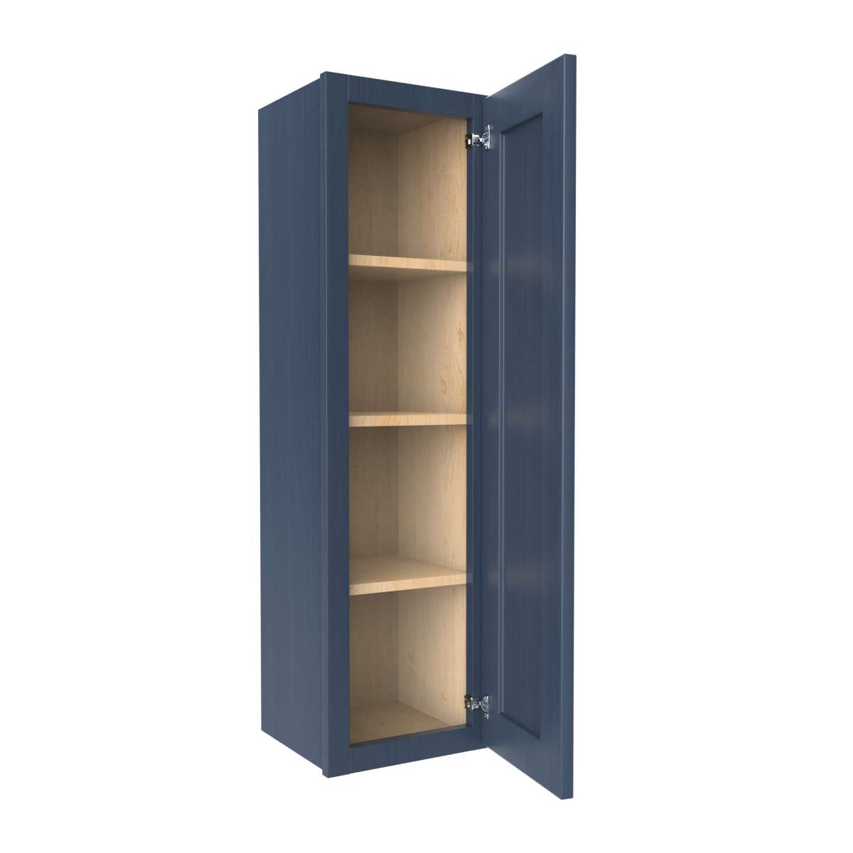 42 inch Wall Cabinet - 12W x 42H x 12D - Blue Shaker Cabinet - BUILDMYPLACE