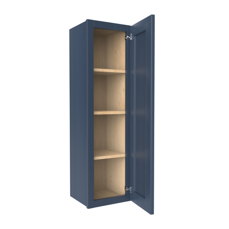 42 inch Wall Cabinet - 12W x 42H x 12D - Blue Shaker Cabinet - RTA - BUILDMYPLACE