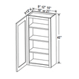 42 inch Wall Cabinet - 15W x 42H x 12D - Aspen Charcoal Grey - RTA - BUILDMYPLACE