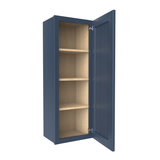 42 inch Wall Cabinet - 15W x 42H x 12D - Blue Shaker Cabinet - BUILDMYPLACE