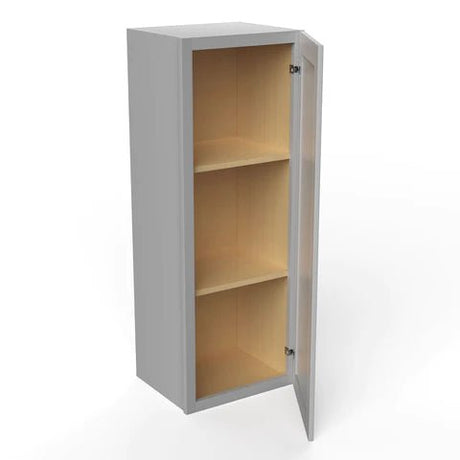 42 inch Wall Cabinet - 15W x 42H x 12D - Grey Shaker Cabinet - BUILDMYPLACE