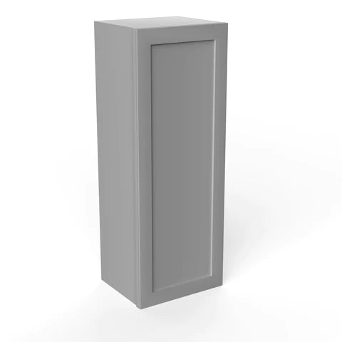 42 inch Wall Cabinet - 15W x 42H x 12D - Grey Shaker Cabinet - BUILDMYPLACE